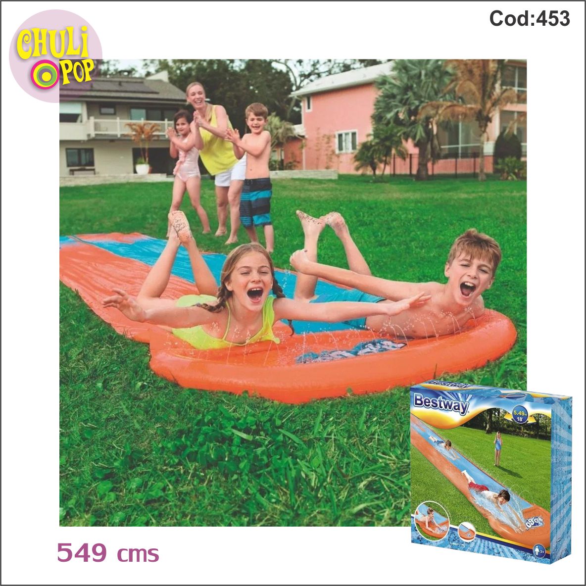 Deslizador Doble Slide H20 Go! 488Cms