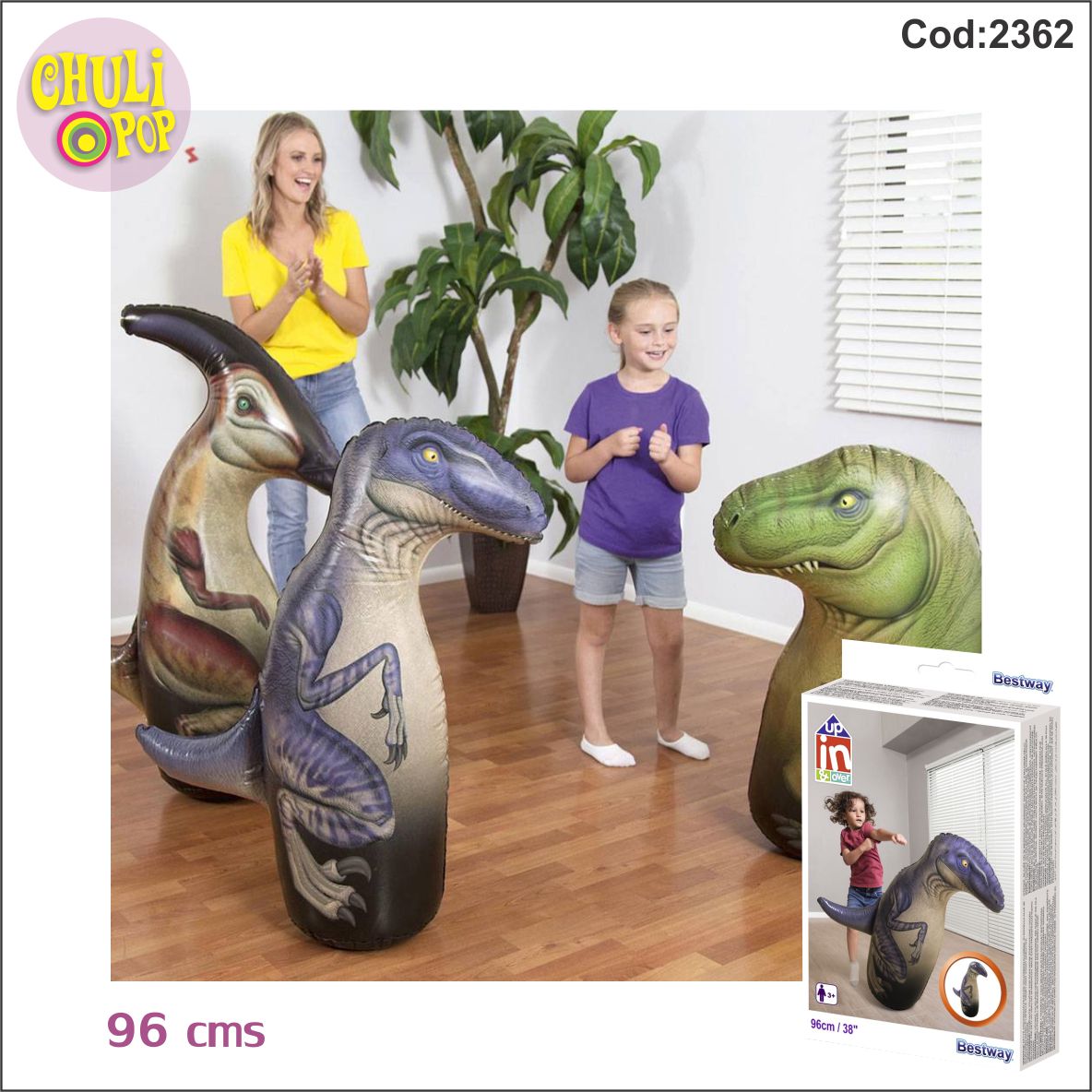 Puching Ball Dinosaurio 100Cms