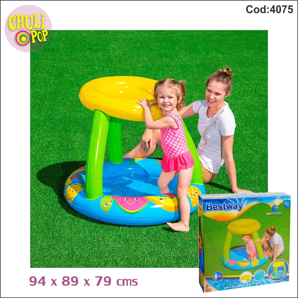 Pileta c/Techo Frutas 94cms