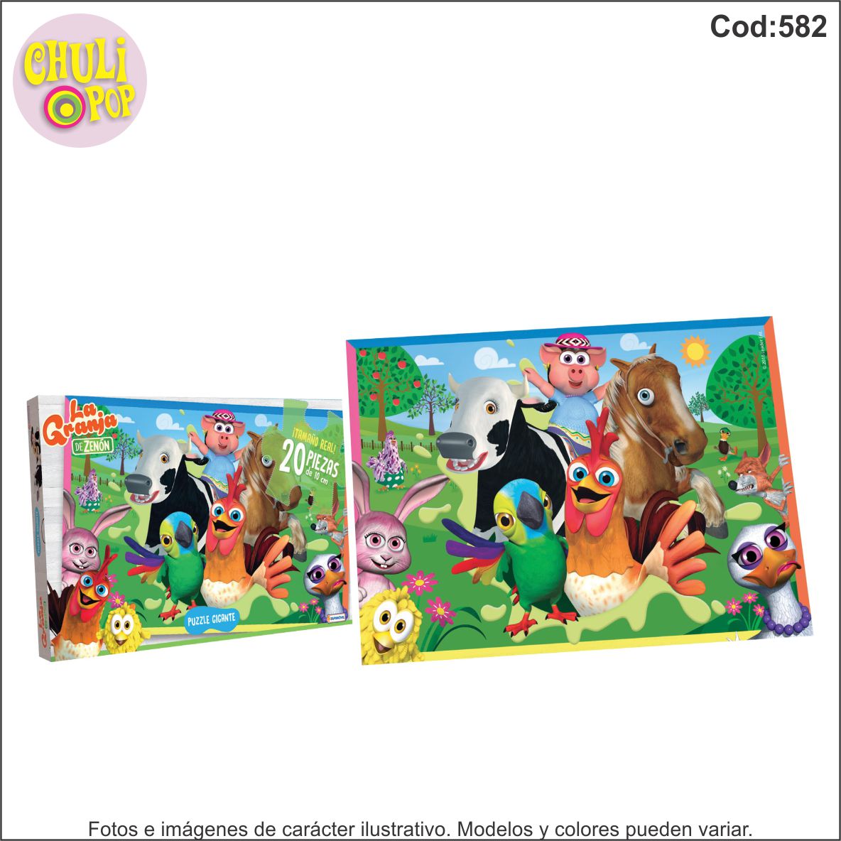 Puzzle Gigante 20Pzs La Granja de Zenon Tapimovil