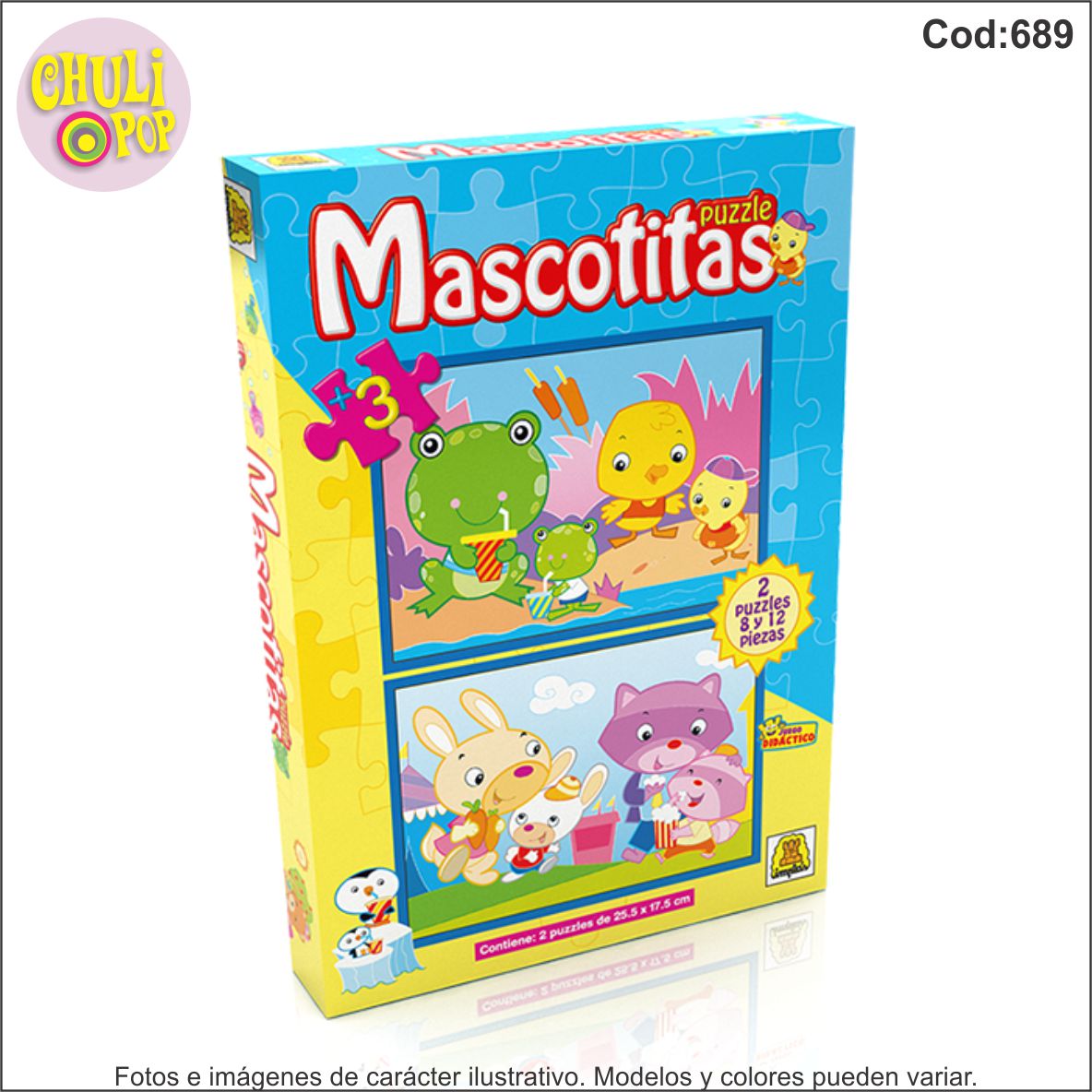 Mascotitas 8 y 12 Pzs Implas