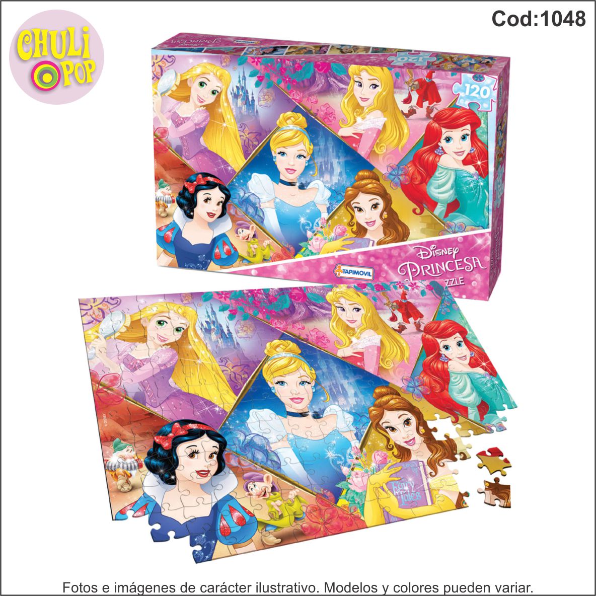 Puzzle Disney Princesas 120 Pzs Tapimovil