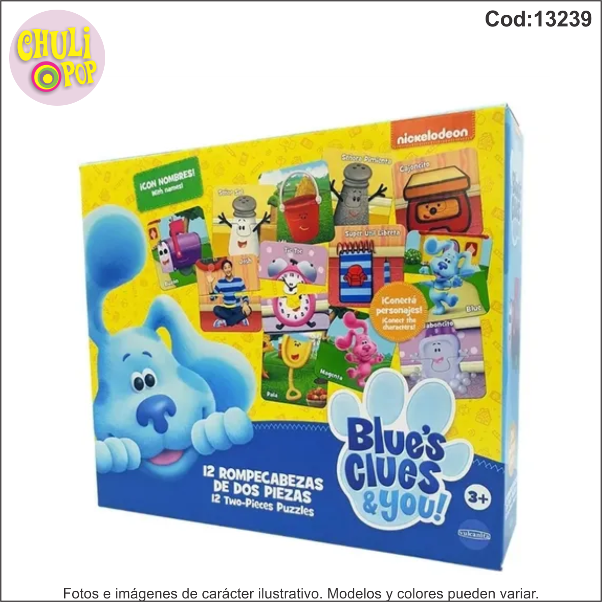 Rompecabezas 20Pzs Blue´s Clues & You!