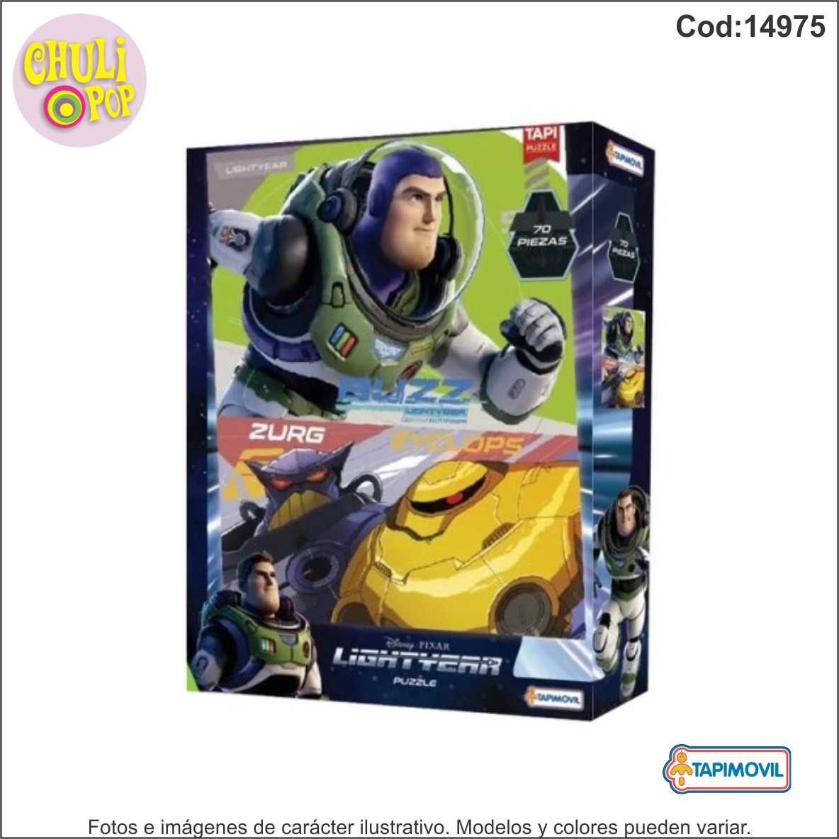 Rompecabezas 70Pzs Buzz Lightyear Tapimovil