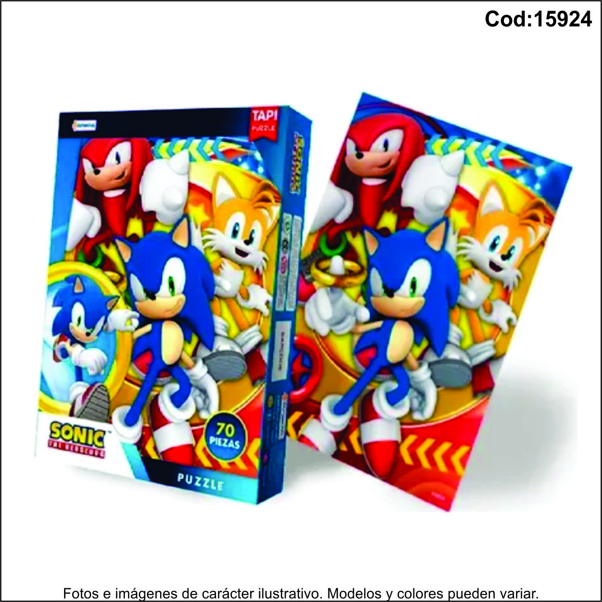 Puzzle Sonic 70Pzs Tapimovil