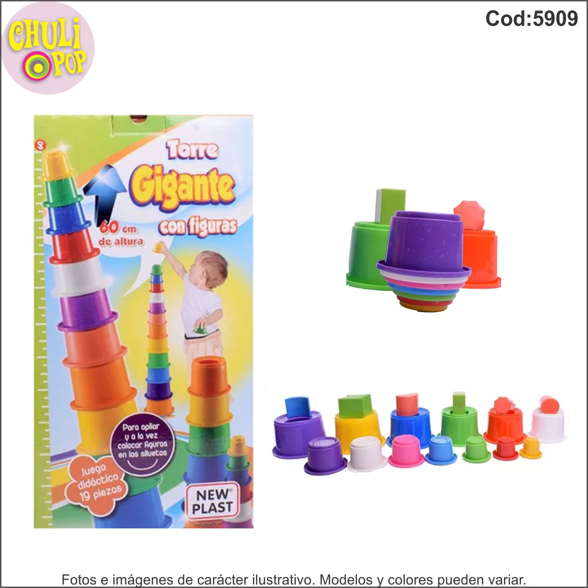 Torre Gigante con Figuras New Plast