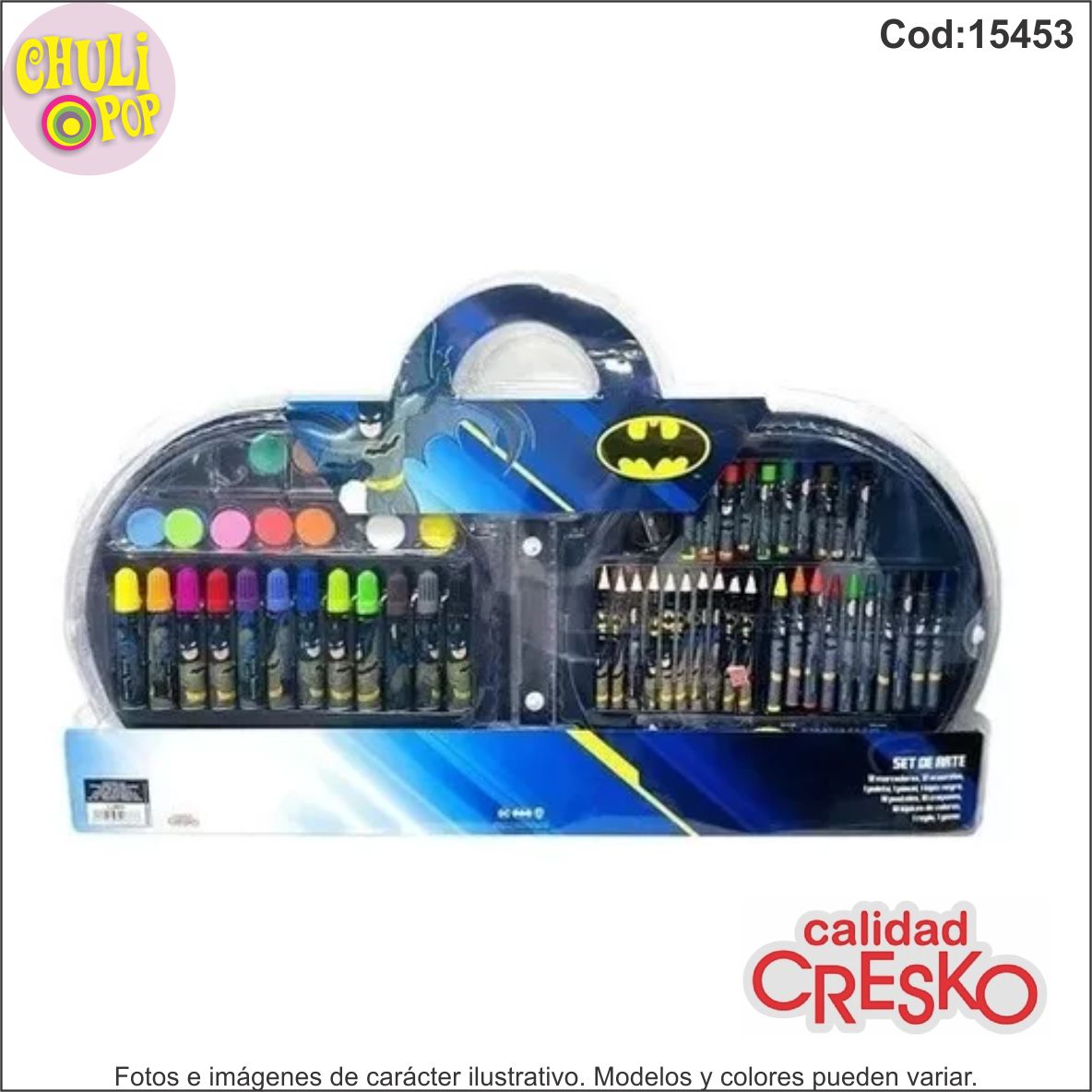 Set de Arte Batman Circular 60 Pzs Cresko