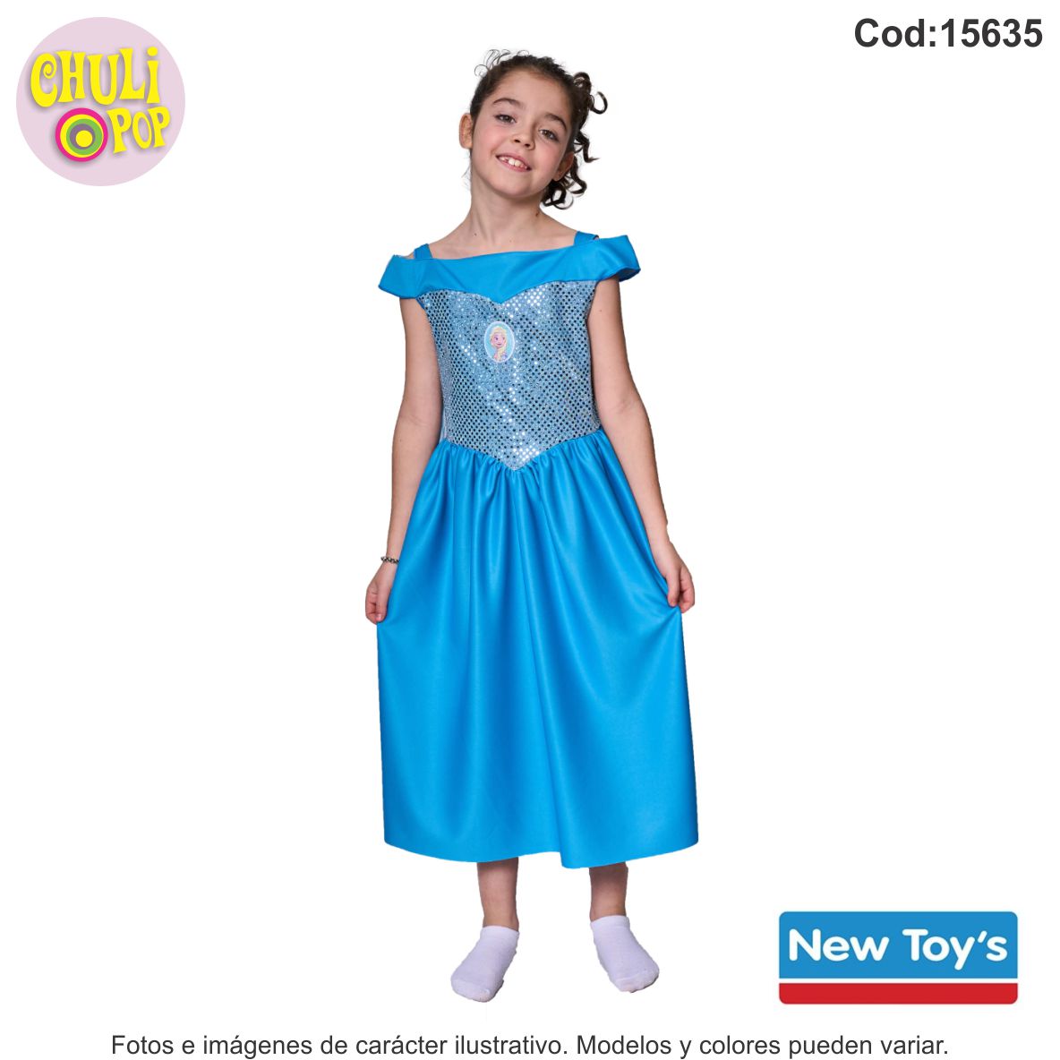 Disfraz Frozen Elsa Economico Talle 1 New Toys