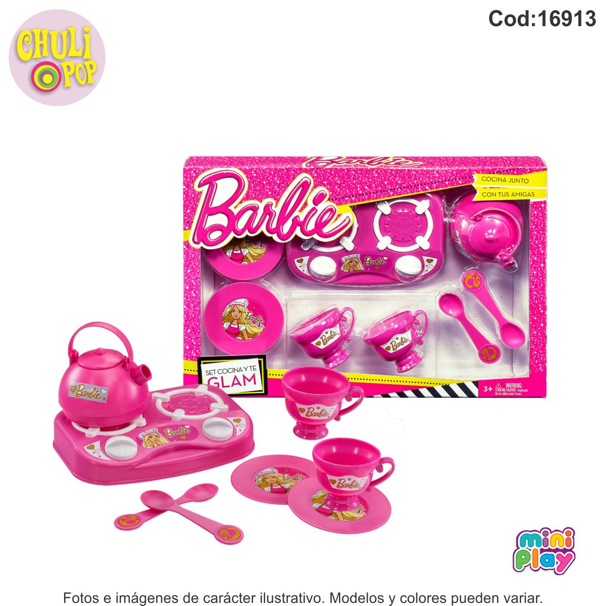 Set de Cocina Glam Barbie Miniplay