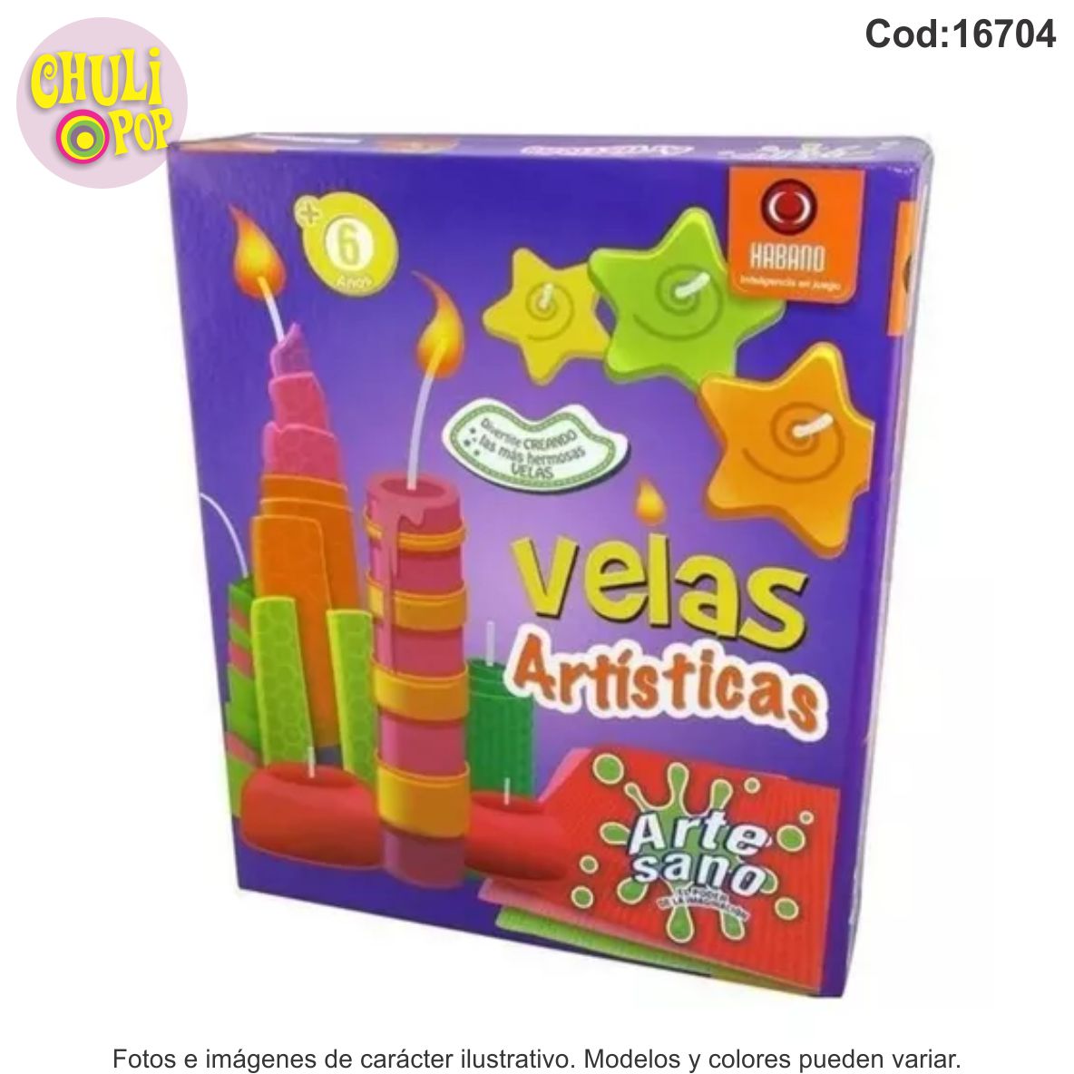 Velas Artisticas Arte Sano Habano