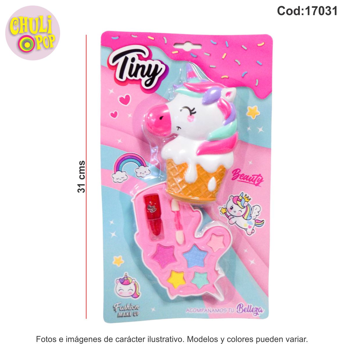 Set de Maquillaje Tiny Fashion Make Up Unicornio Blister