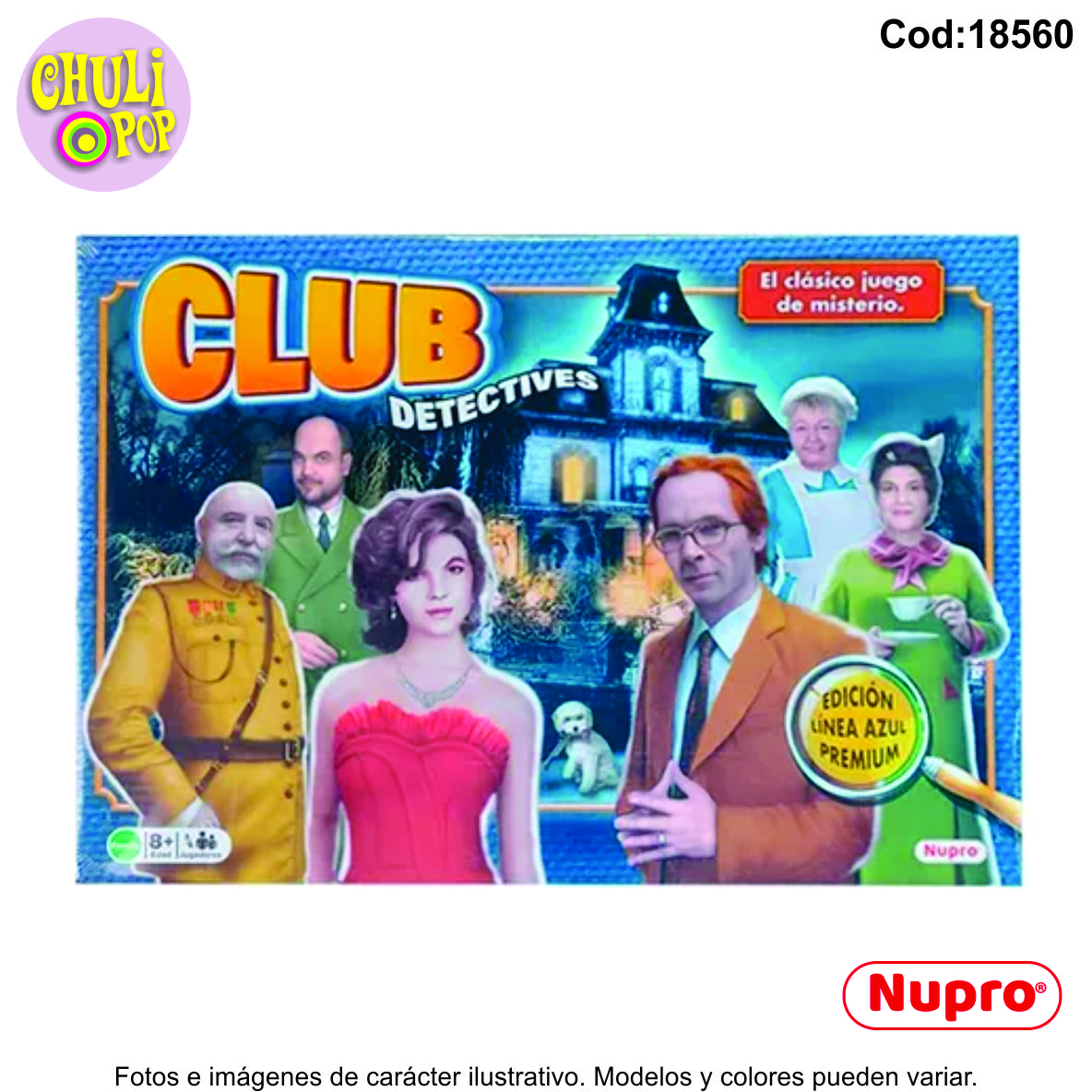 Juego de Mesa Club Detectives Línea Azul Nupro