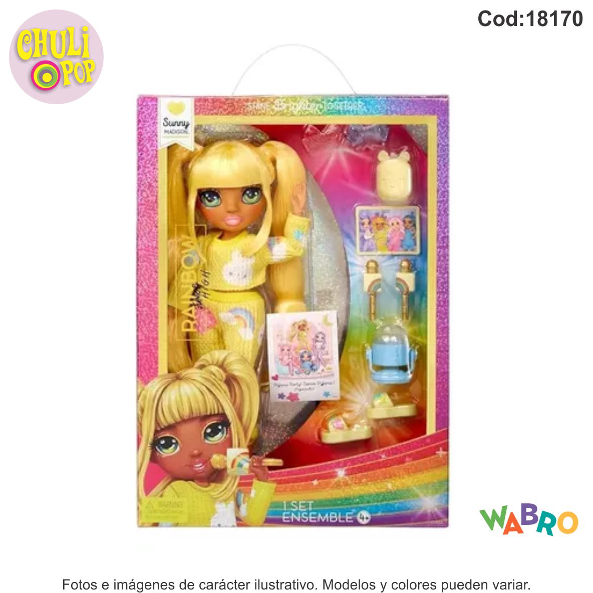 Muñeca Articulada Rainbow High Pj Party Fashion