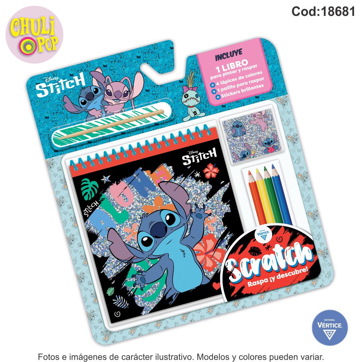 Libro Blister Scratch_DDN24 Nº7 Stitch Ed.Vertice