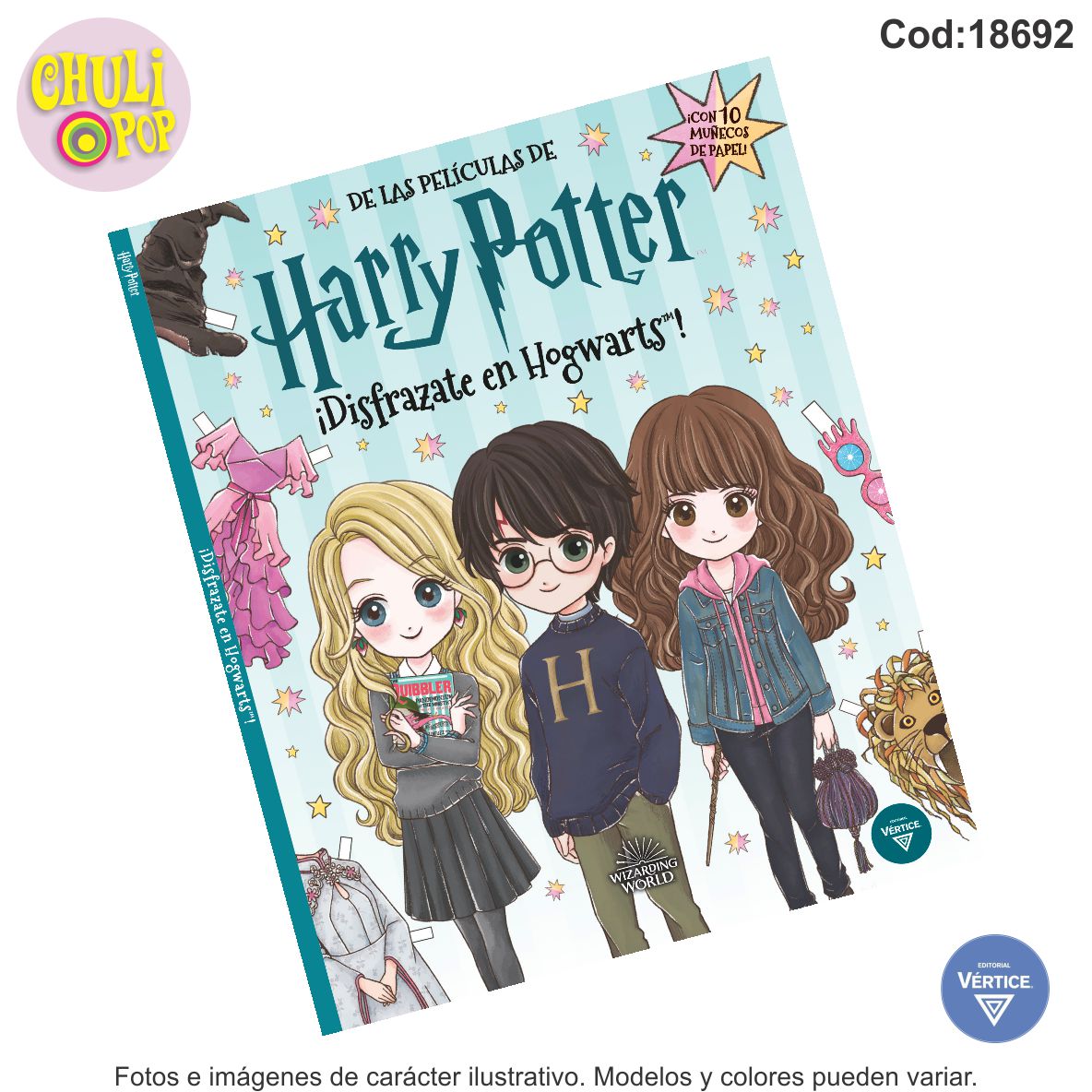 Libro Harry Potter !Disfrazate en Hogwarts! Ed.Vertice