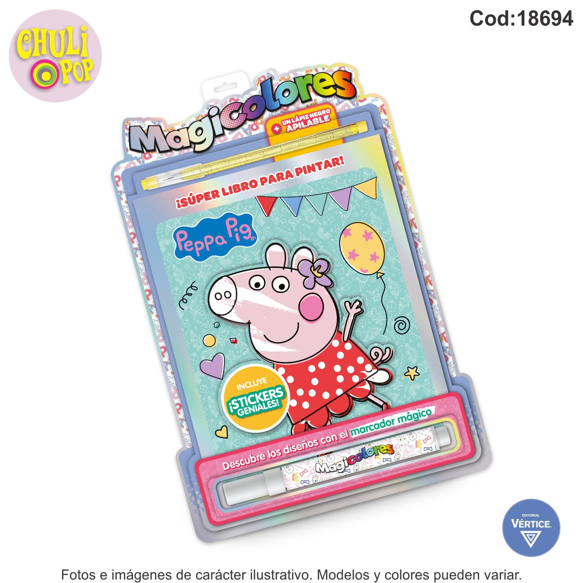 Libro Magicos Colores _DDN24 Nº1 Peppa Pig Ed.Vertice