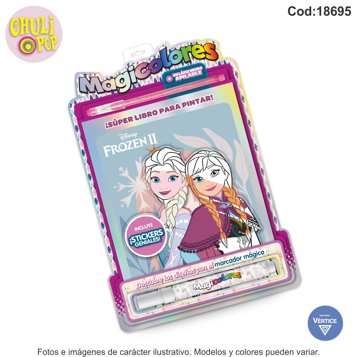 Libro Magicos Colores_DDN24 Nº2 Frozen II Ed.Vertice