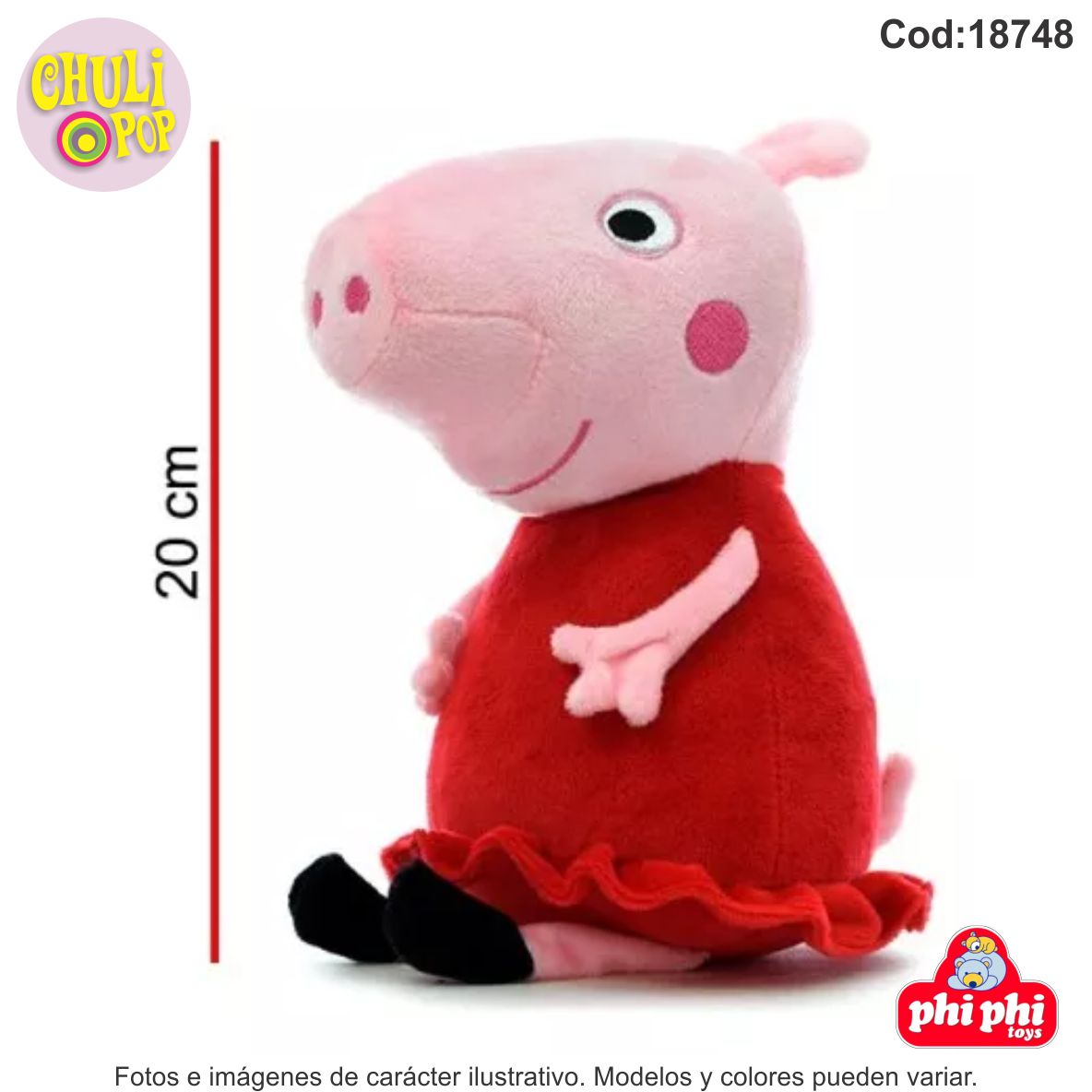 Peluche Peppa Pig 20Cms Phi Phi Toys