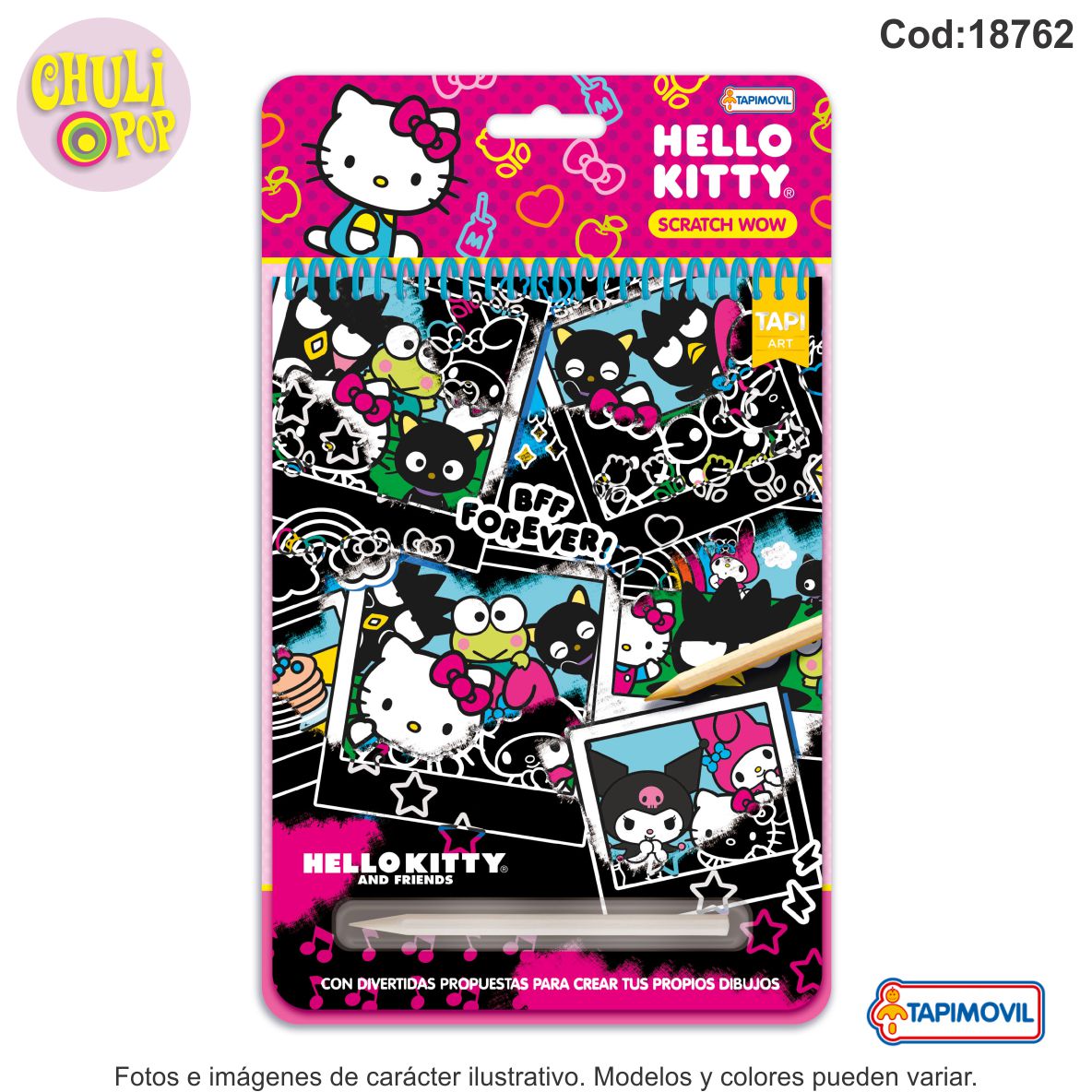 Scratch Wow Hello Kitty Tapimovil