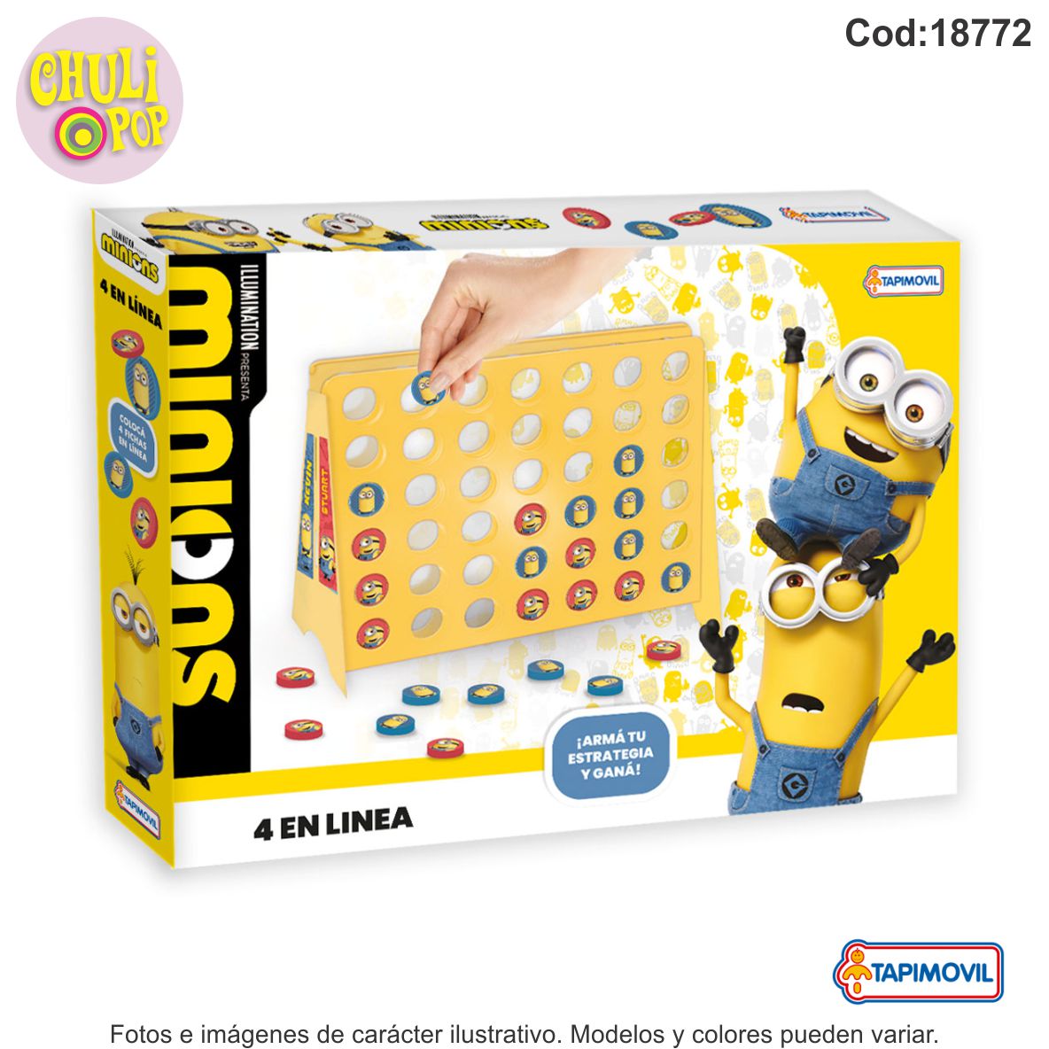 Juego 4 en Linea Minions Tapimovil