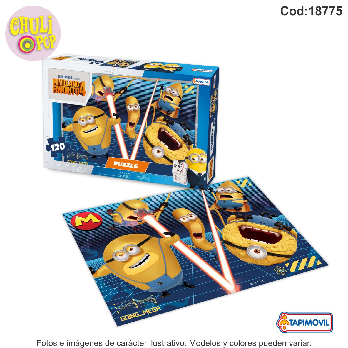 Puzzle 120 Piezas Minions Tapimovil