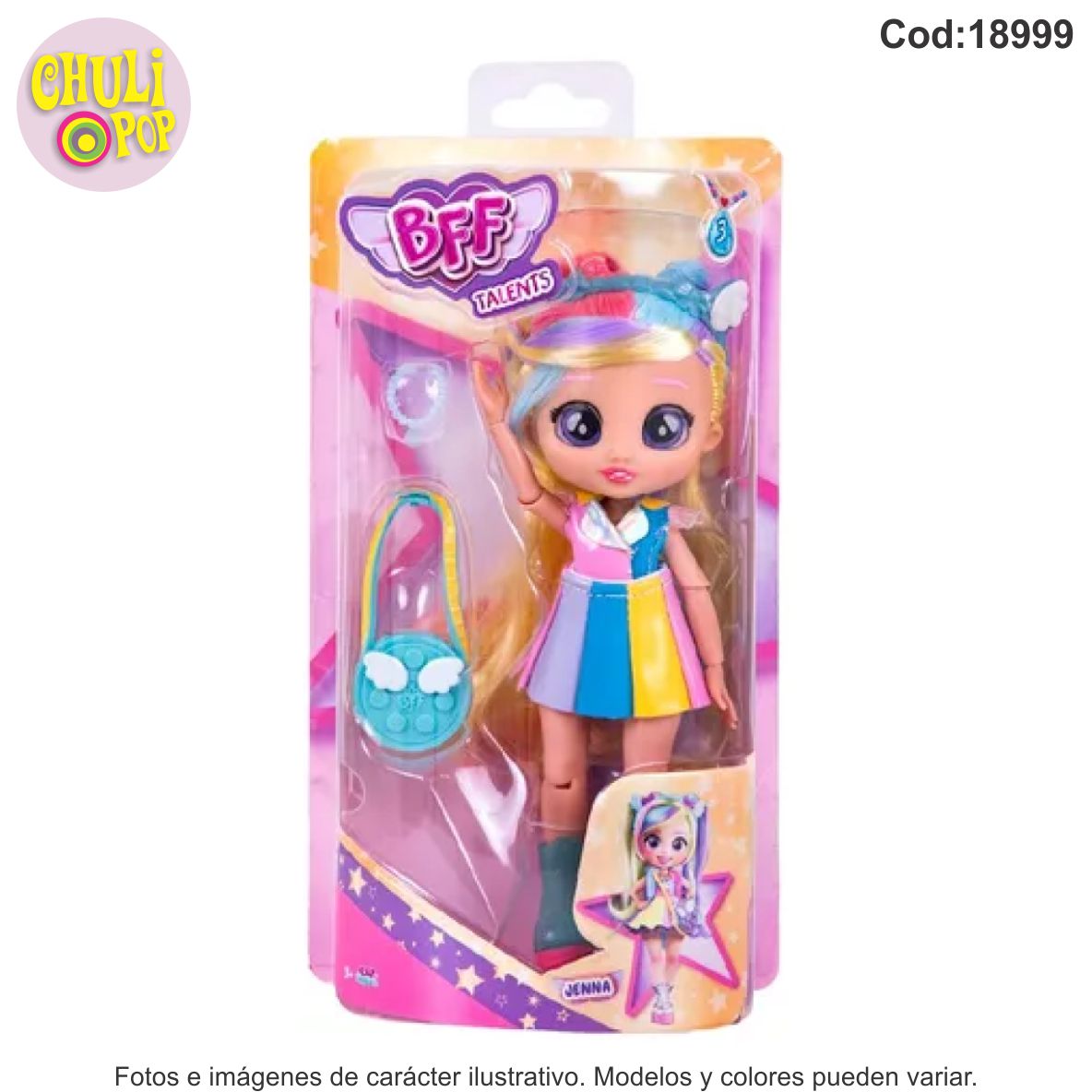 Cry Babies Muñeca BFF Talent Jenna Serie 3