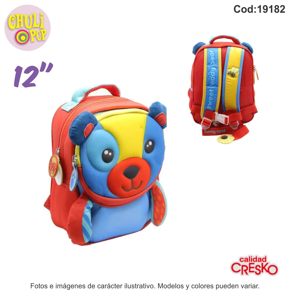 Mochila Jardin Funny Land Osito