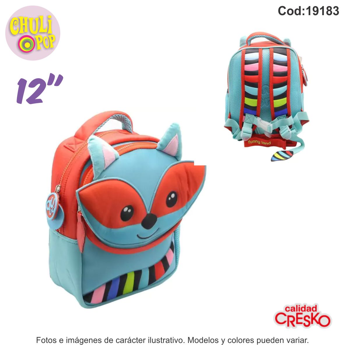 Mochila Jardin Funny Land Zorrito