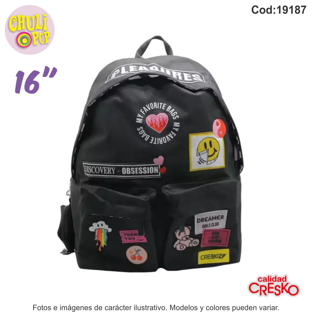 Mochila Espalda Cresko 16"