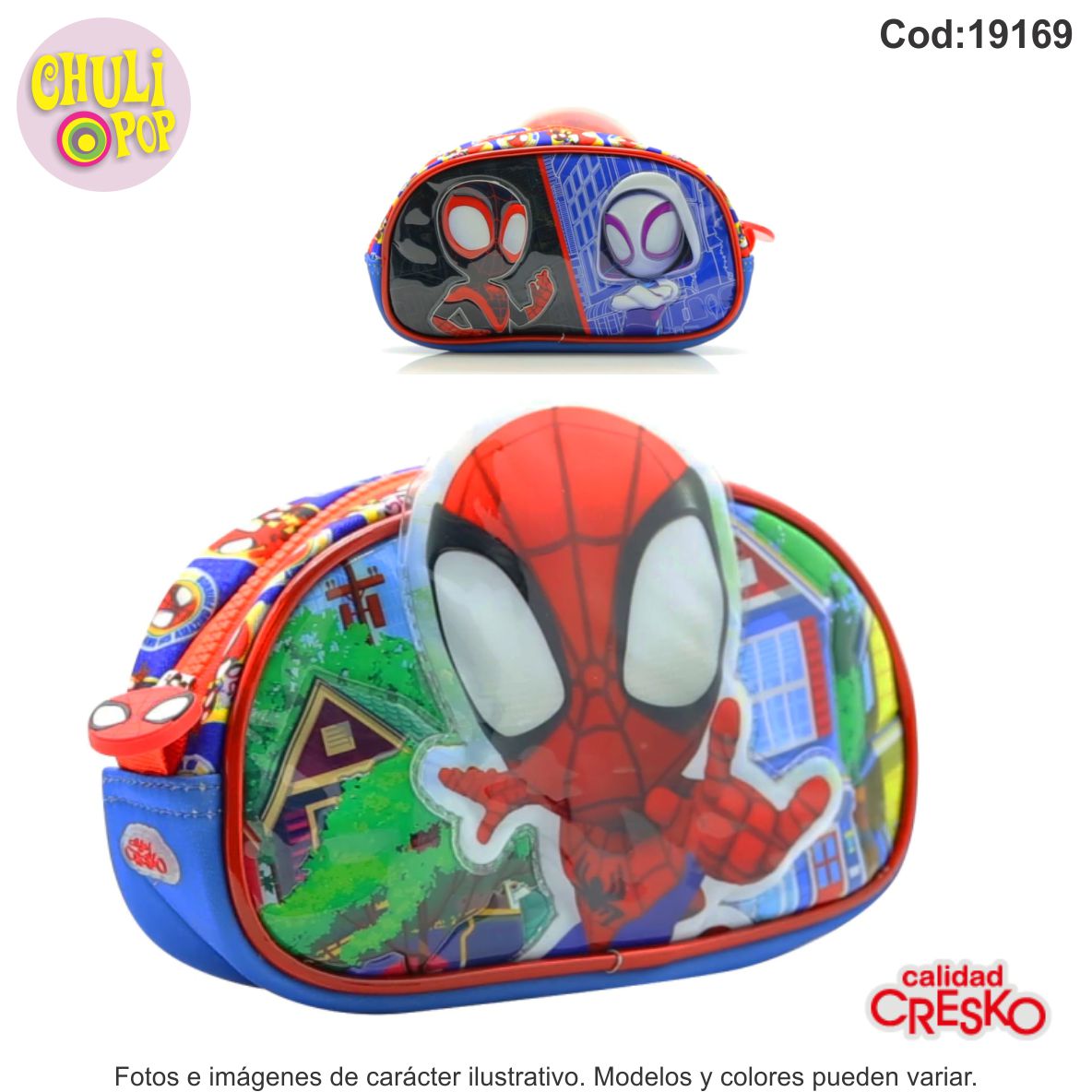 Cartuchera 3d 1 Cierre Spidey