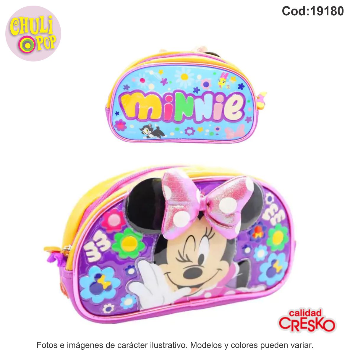 Cartuchera 3d 1 Cierre Minnie