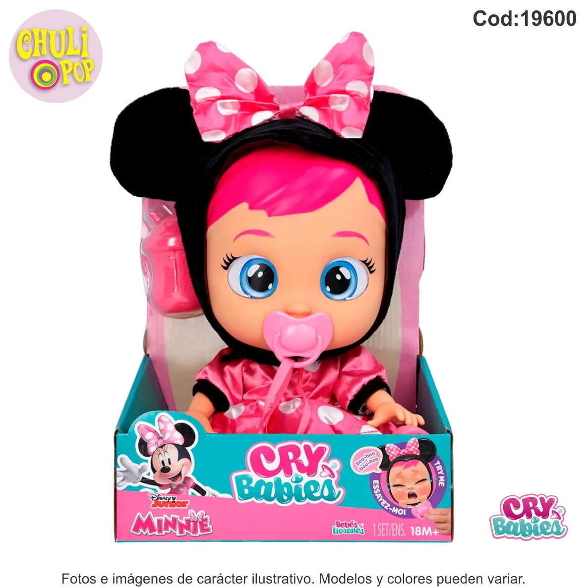 Muñeca Cry Babies 30cms Minnie