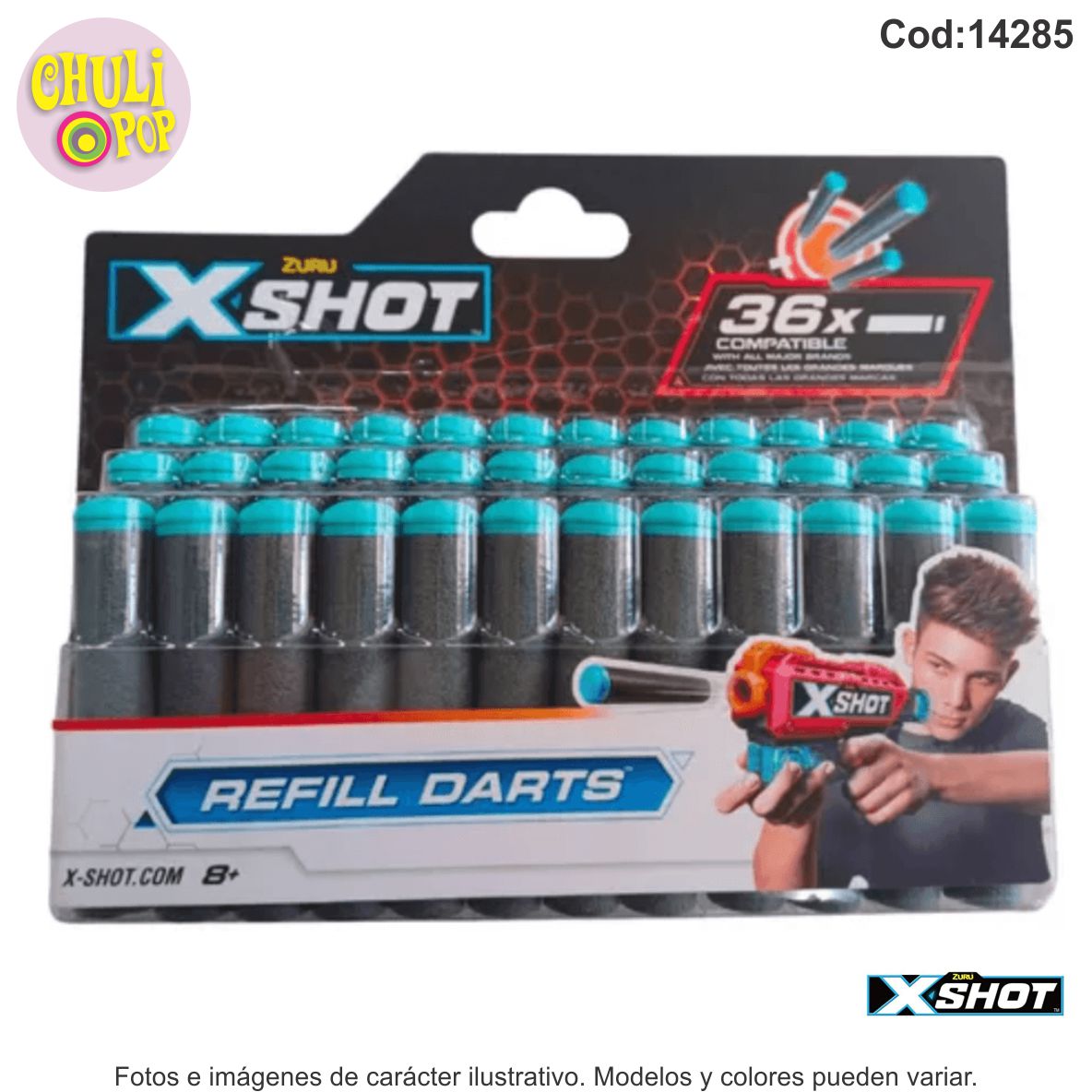 Refill Darts x36 Dardos X-Shot