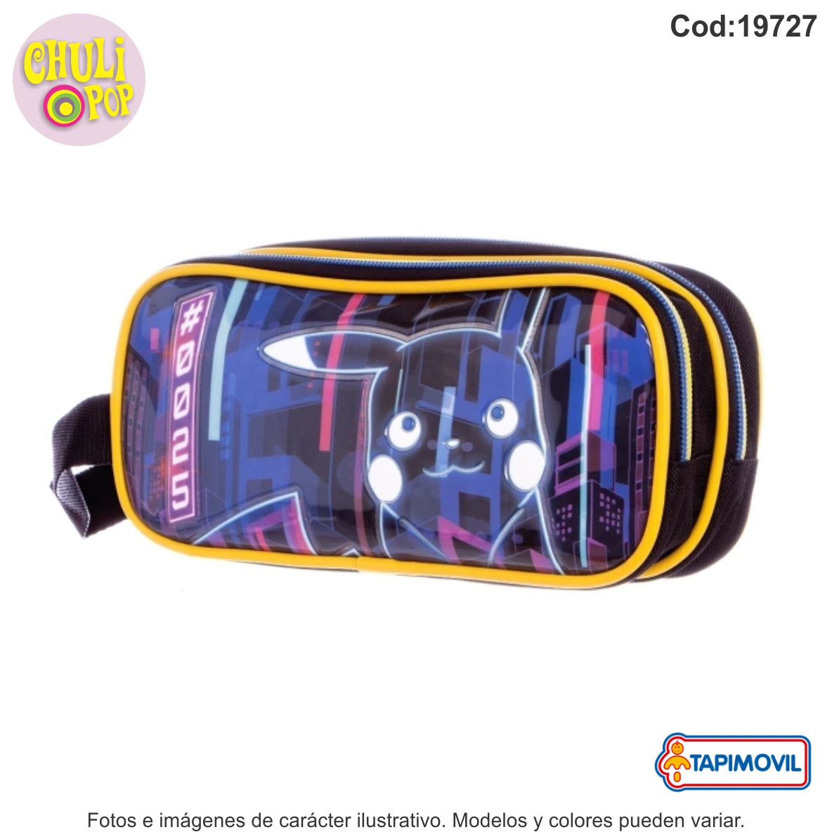 Caruchera 2 Cierrees Neon Pokemon Tapimovil