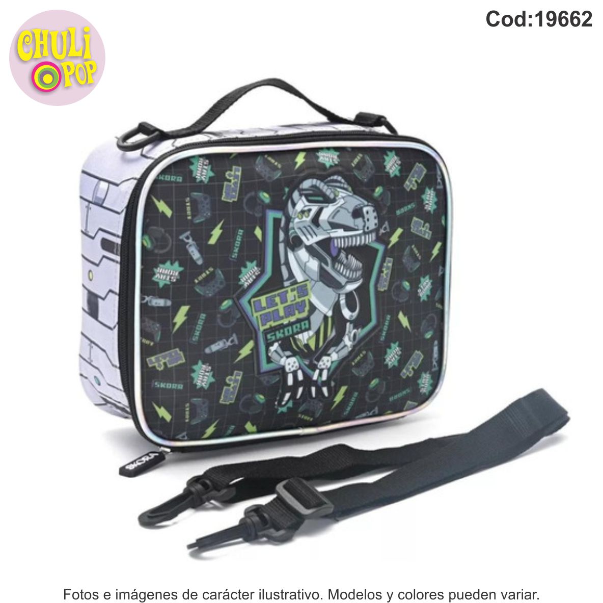 Lunchera Termica Dinosaurio Skora