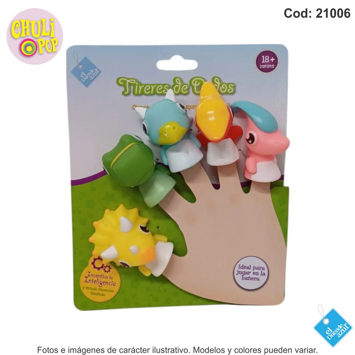 TITERES DE DEDOS DINOSAURIOS