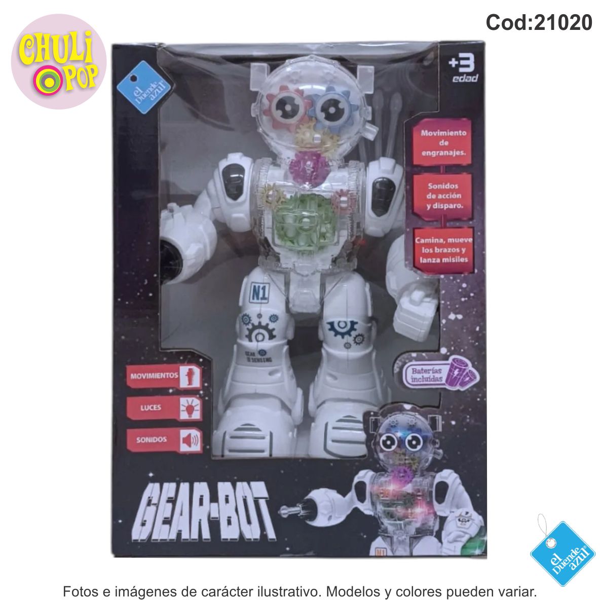 ROBOT A PILA GEAR - BOT