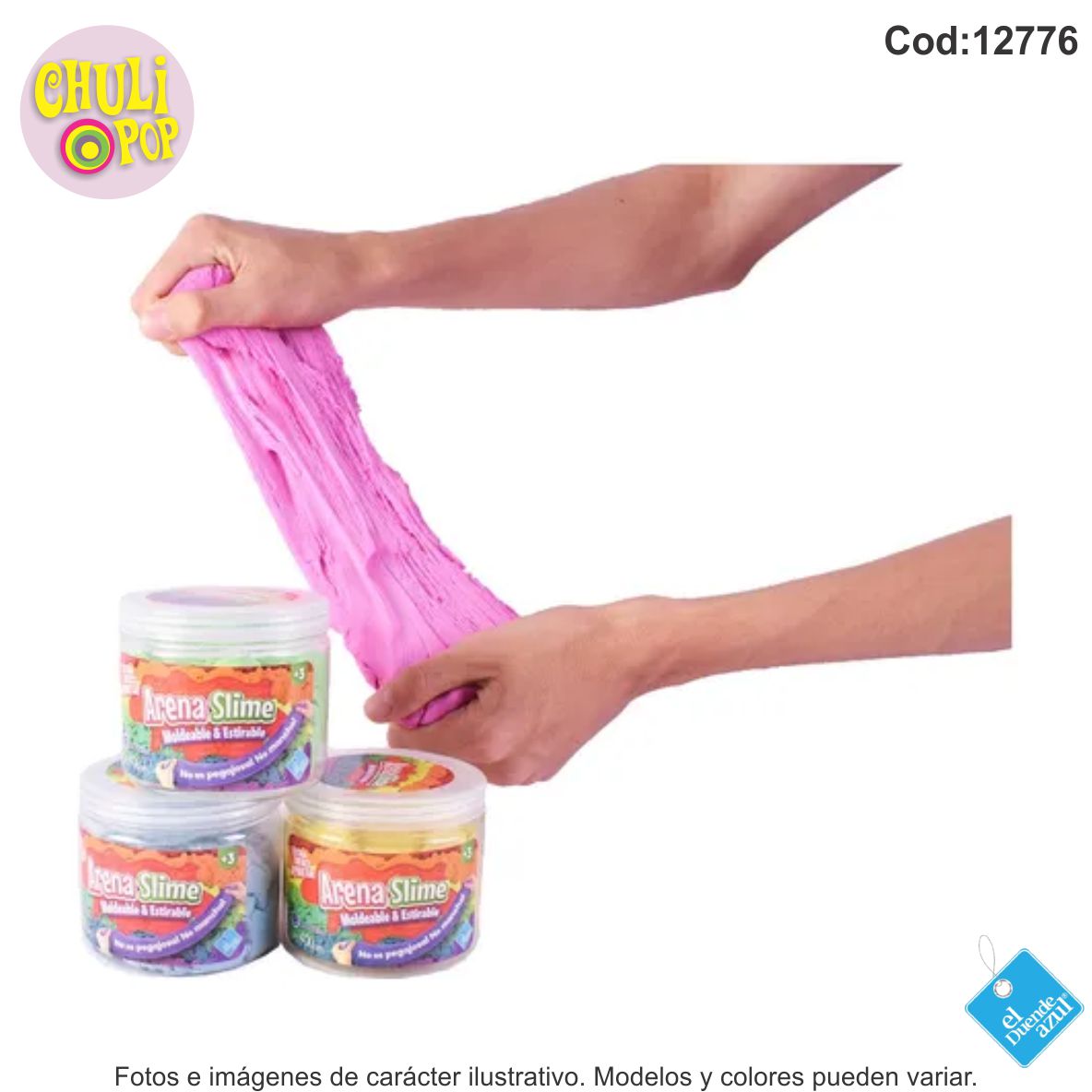 Masa Arela Slime Moldeable y Estirable