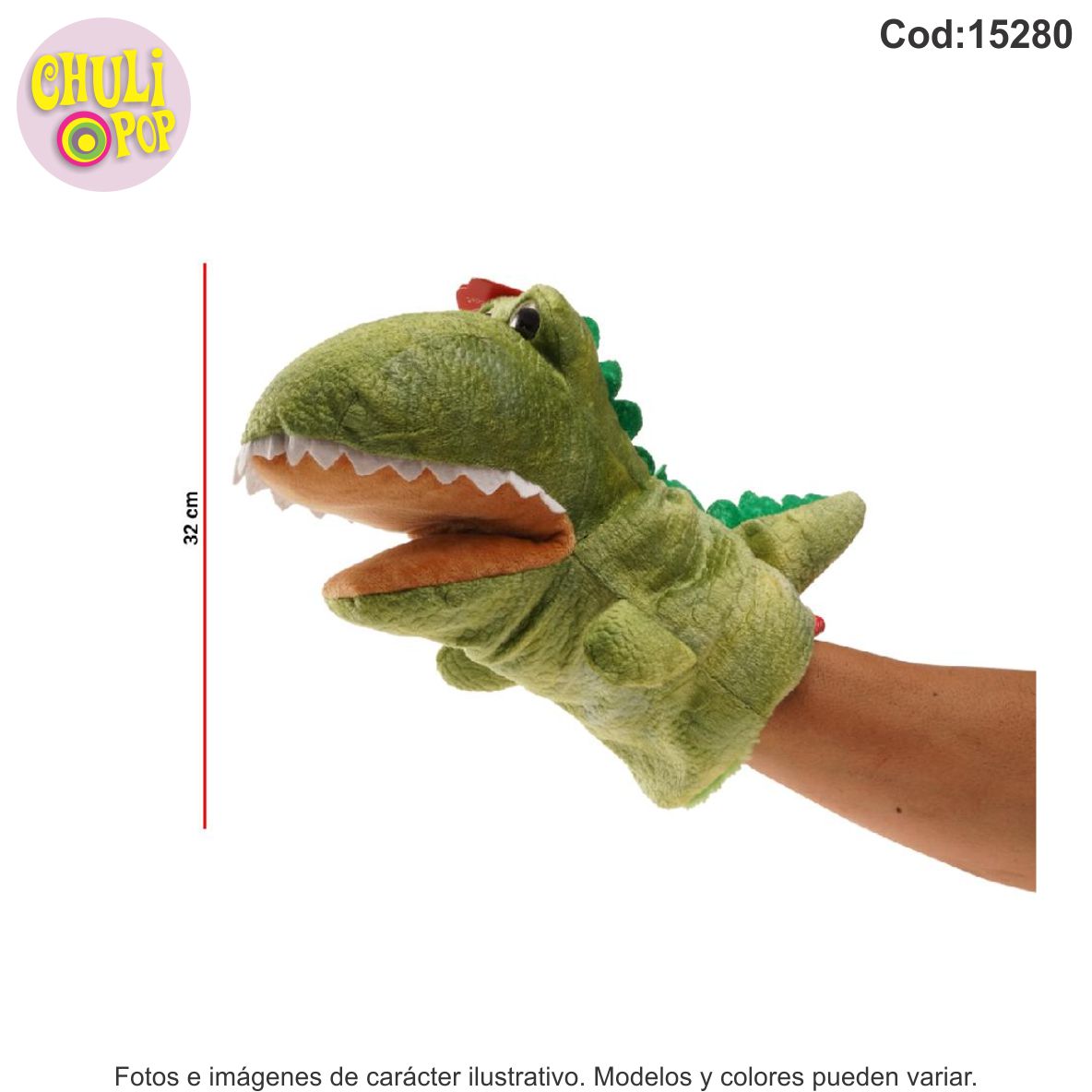 Titere Dinosaurio/Tiburon 12Cms