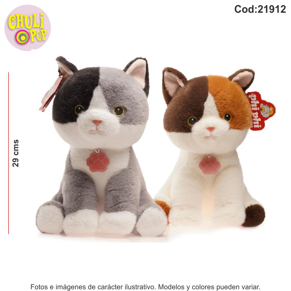 PELUCHE GATO SENTADO PHI PHI TOYS