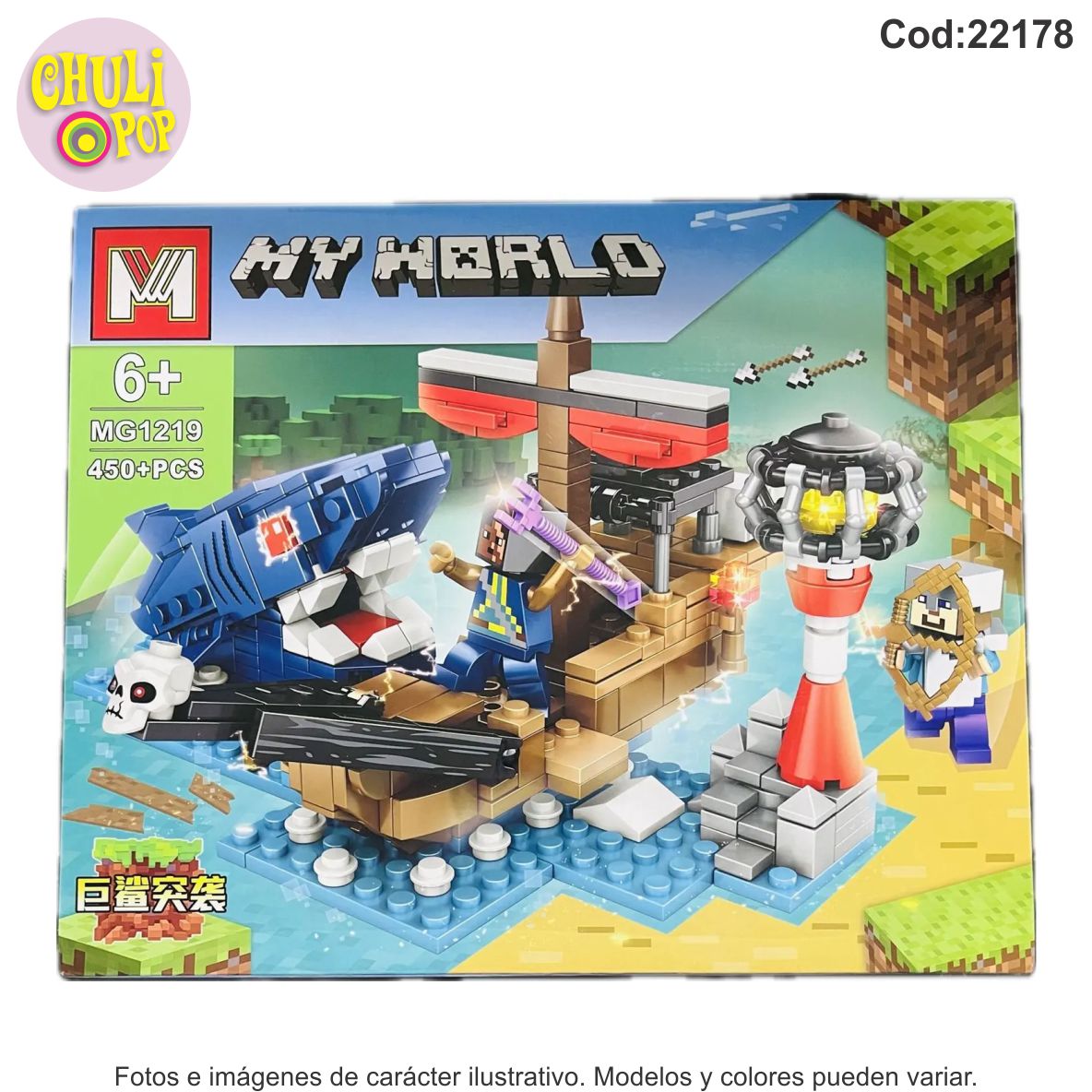 TIPO LEGO MY WORLD 450PCS