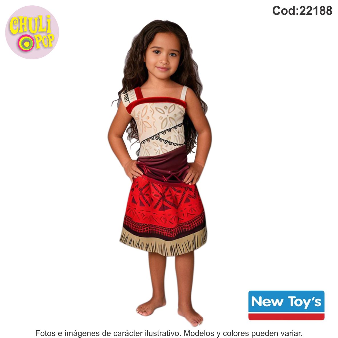 DISFRAZ MOANA PELICULA T2 NEW TOYS