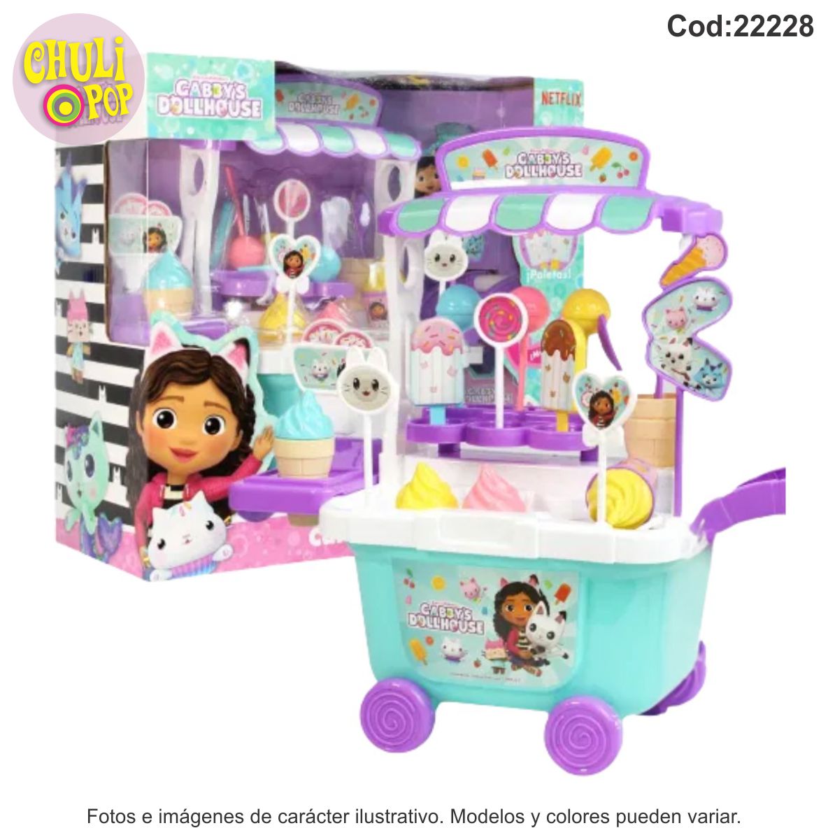 CARRITO DE DULCES GABBY DOLL HOUSE
